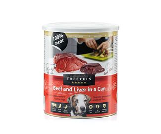 Topstein Hovězí s játry v plechu