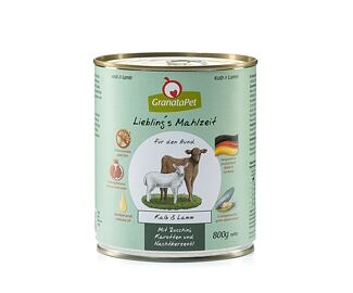 GranataPet Telecí & jehněčí s cuketou, mrkví a pupalkovým olejem