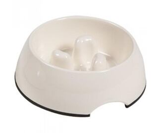 Karlie-Flamingo Miska proti hltání bílá, velikost M