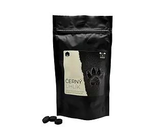 Pamlsek pro psy - černý uhlík – vepřové puky s živým uhlíkem