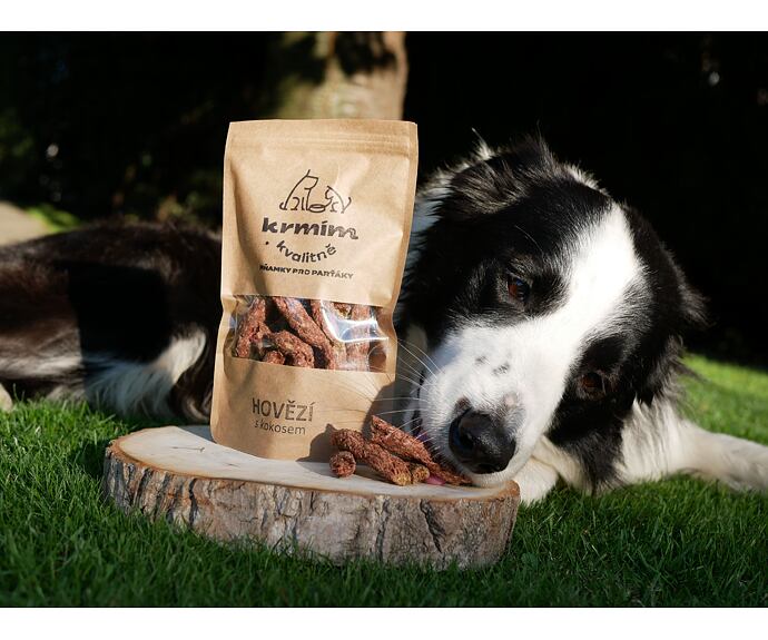 Mňamky pro parťáky - hovězí s kokosem - 100 g