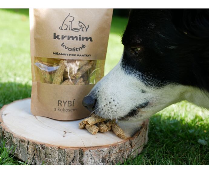 Mňamky pro parťáky - rybí s kokosem - 100 g