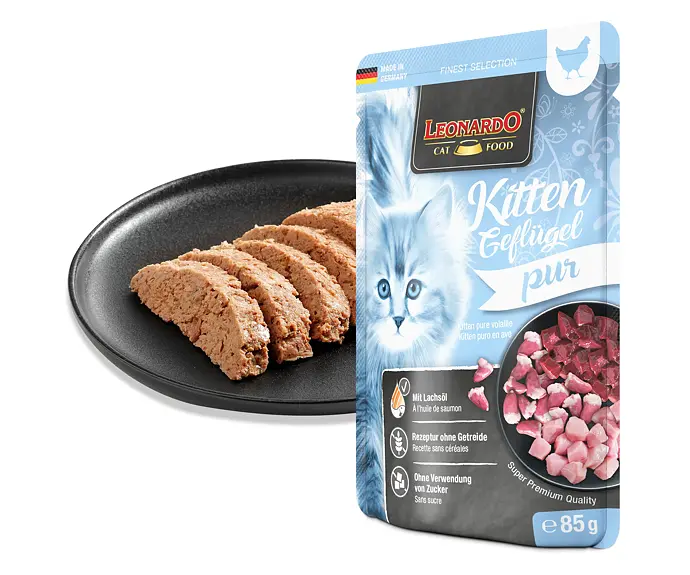 Leonardo Kitten - Kapsička s drůbežím masem