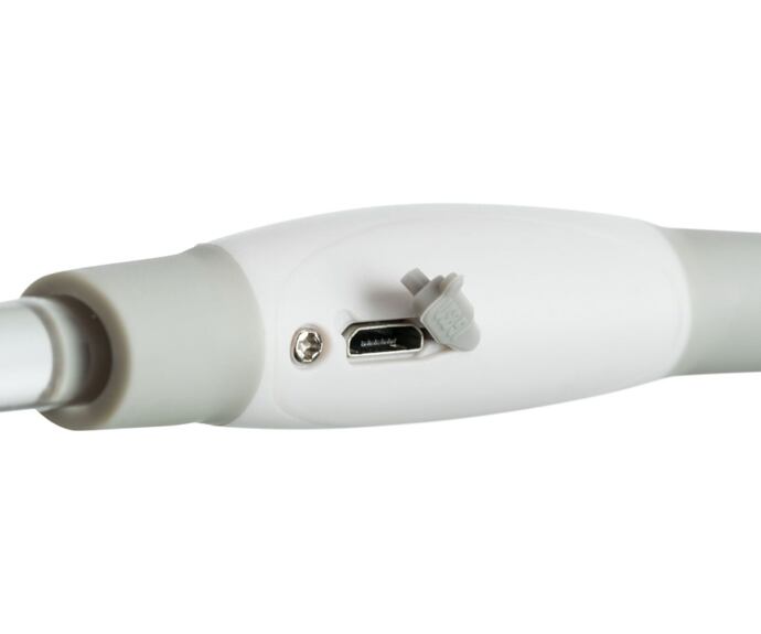 Blikající USB obojek, červená