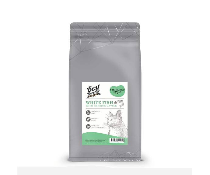 Best Breeder DELUXE Cat White Fish with Herring Caviar Sterilised Adult