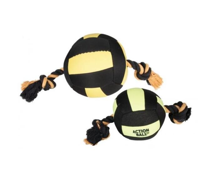 Karlie-Flamingo Hračka akční balón černý/žlutý