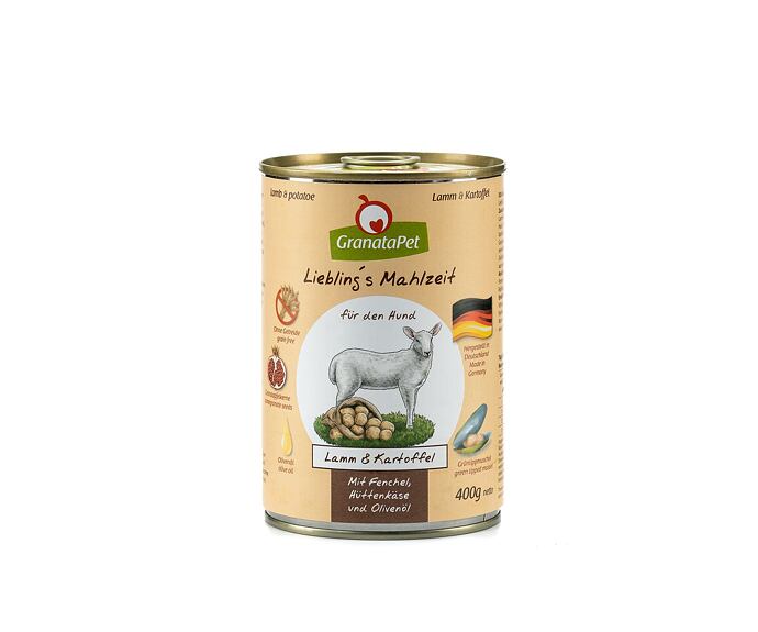GranataPet Jehněčí s bramborami, fenyklem, tvarohem a olivovým olejem