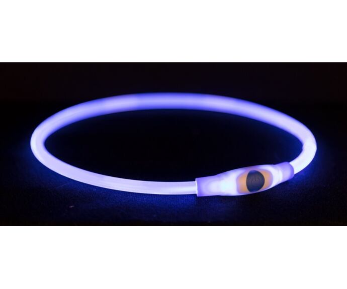 Blikající USB obojek, modrá