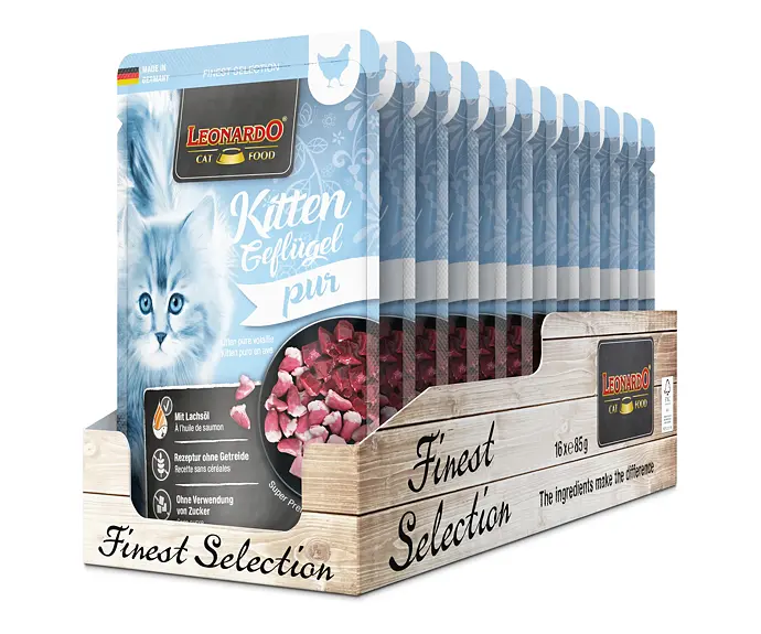 Leonardo Kitten - Kapsička s drůbežím masem