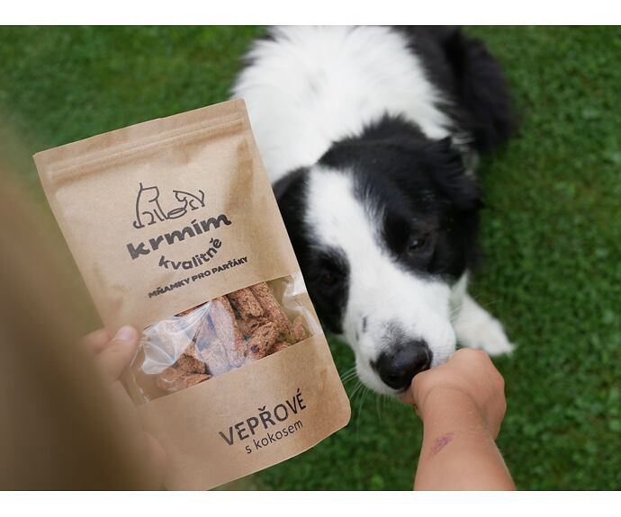 Mňamky pro parťáky - vepřové s kokosem - 100 g