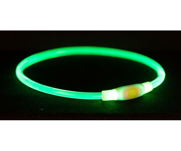 Blikající USB obojek, zelená