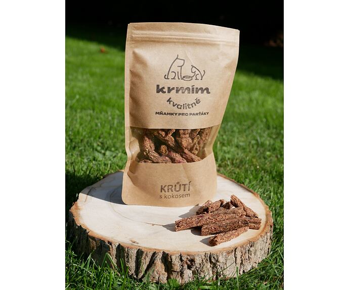 Mňamky pro parťáky - krůtí s kokosem - 100 g