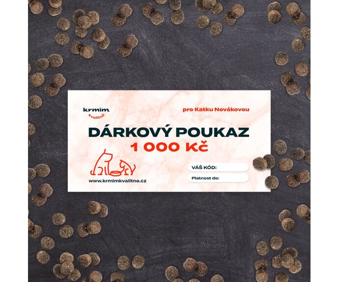 Dárkový poukaz 1 000 Kč - pro Katku
