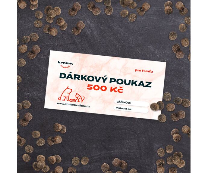 Dárkový poukaz 500 Kč - pro Punťu