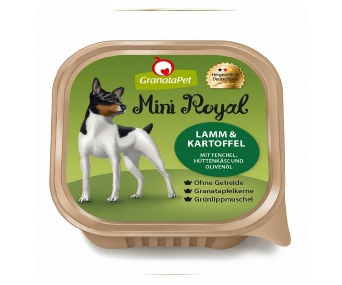 GranataPet Mini Royal Jehněčí & brambory s fenyklem, tvarohem a olivovým olejem