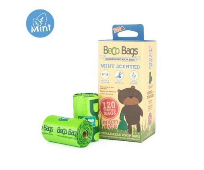 BeCo Things Sáčky na exkrementy s peprmintovou vůní, ekologické