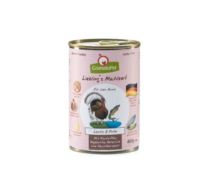 GranataPet Losos & krůta s bramborami, šípky, petrželí a pupalkovým olejem