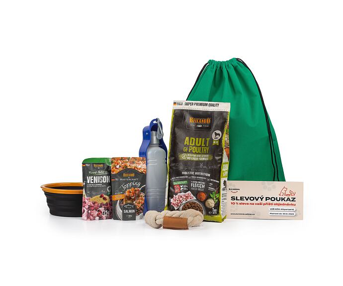 Cestovní balíček pro psy s přetahovadlem