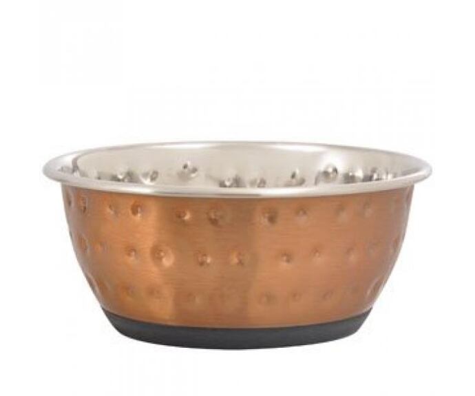 Karlie-Flamingo Miska nerez DOTS, měď