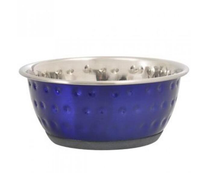 Karlie-Flamingo Miska nerez DOTS, modrá