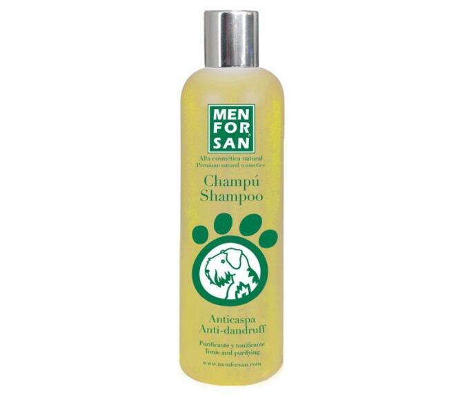 MenForSan Přírodní šampon pro psy proti lupům s citronem