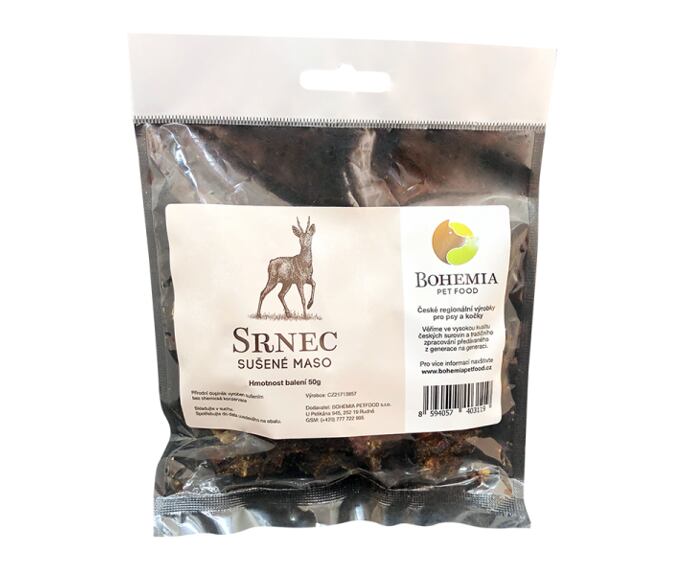 Bohemia Pet Food Srnec sušené maso