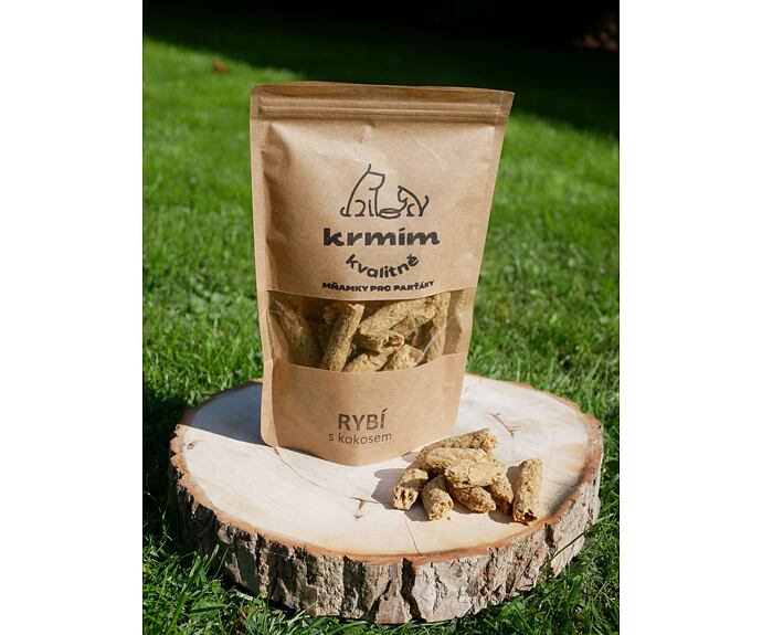 Mňamky pro parťáky - rybí s kokosem - 100 g