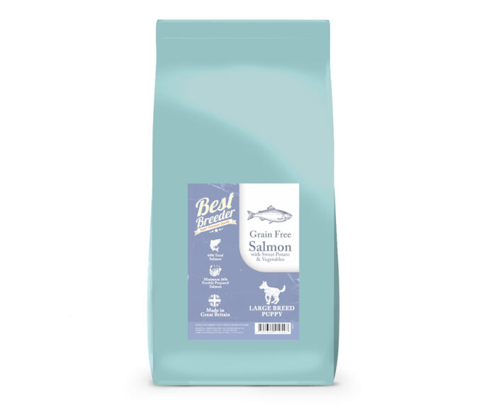 Best Breeder Grain Free Large Breed Puppy / Junior Salmon  (poškozený obal) EXPIRACE 30.6.2026