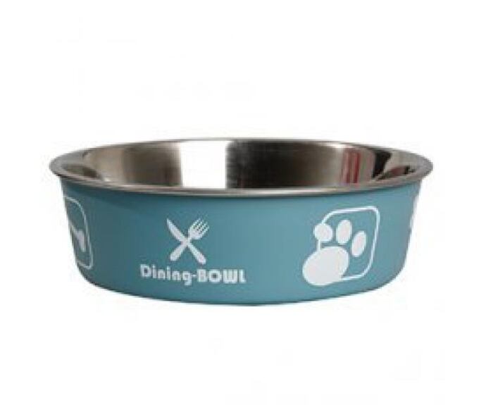 Karlie-Flamingo Miska nerezová s plastovým opláštěním modrá