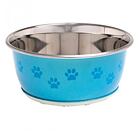 Karlie-Flamingo Miska nerez Pes SELECTA modrá s tlapkami